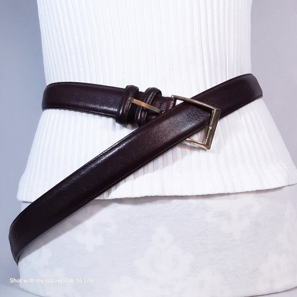 💎Boyd's Mens Belt 40 Waist Handmade USA Burgundy Brown Genuine Leather